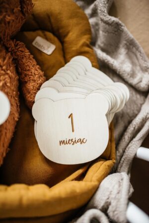 Plakietki do zdjęć – wzór 4 (misie)