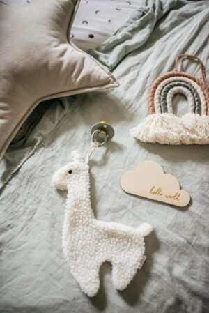 Plakietka chmurka do zdjęć „Hello world”